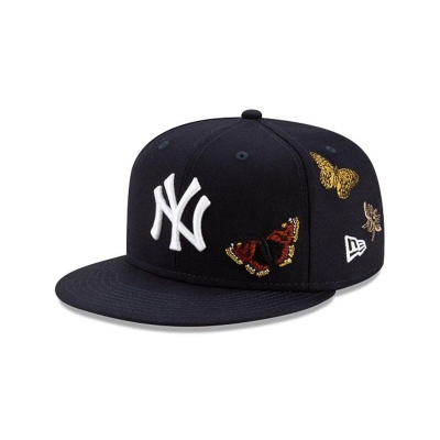 Blue New York Yankees Hat - New Era MLB x Felt 59FIFTY Fitted Caps USA3059678